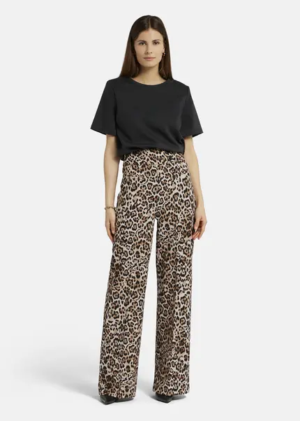 Nicowa Twill Marlene Trousers - COREANA In Leoarticle Number NC9A1400210E-151