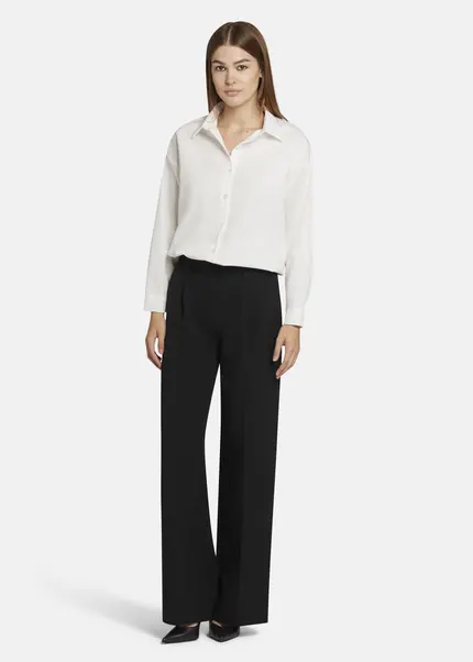 Nicowa Wide Leg Twill Pants - VINIWIA In BLACKarticle Number NC9A24003019E-002