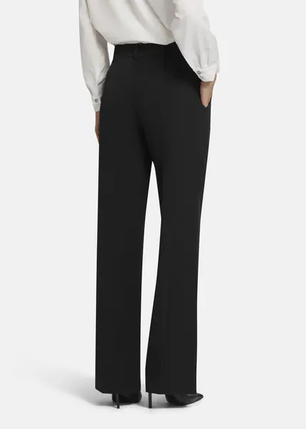 Nicowa Wide Leg Twill Pants - VINIWIA In BLACKarticle Number NC9A24003019E-002