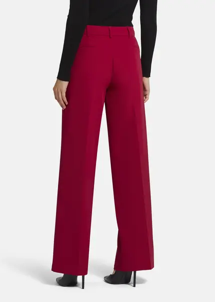 Nicowa Wide Leg Twill Pants - VINIWIA In REDarticle Number NC9A24002014E-014