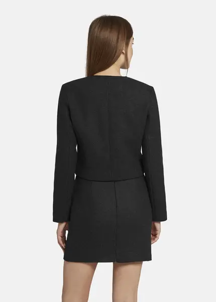 Nicowa Wool Jacket With Pockets - LANEVIA In ANTHRACITEarticle Number NC9A22803038E-007