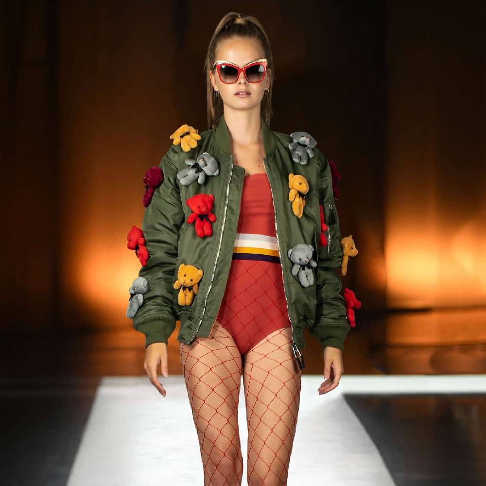 NIL+MON Bomber Jacket "Bear Gang"