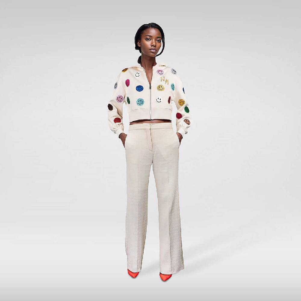 NIL+MON Crop Hoodie "Smiles"