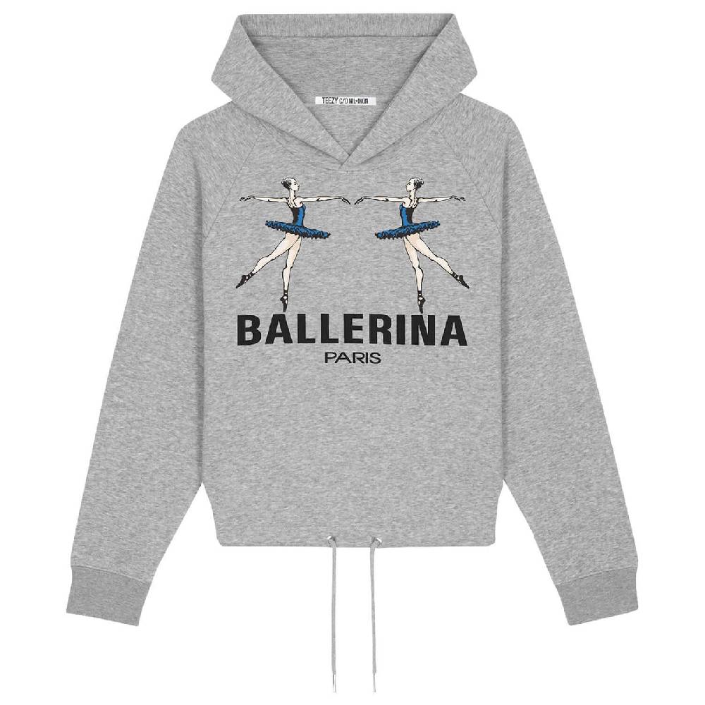 NIL+MON Crop Hoodie "TZ Ballerina"