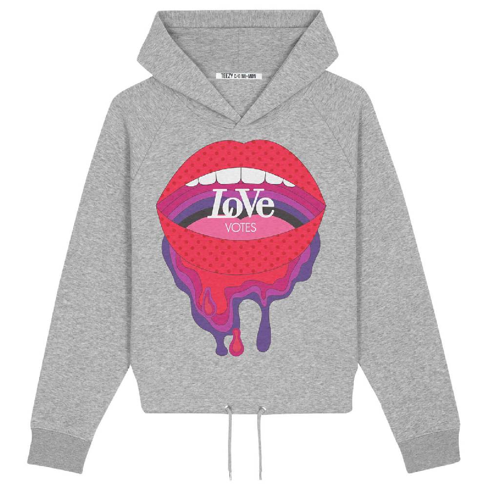 NIL+MON Crop Hoodie "TZ Love V"