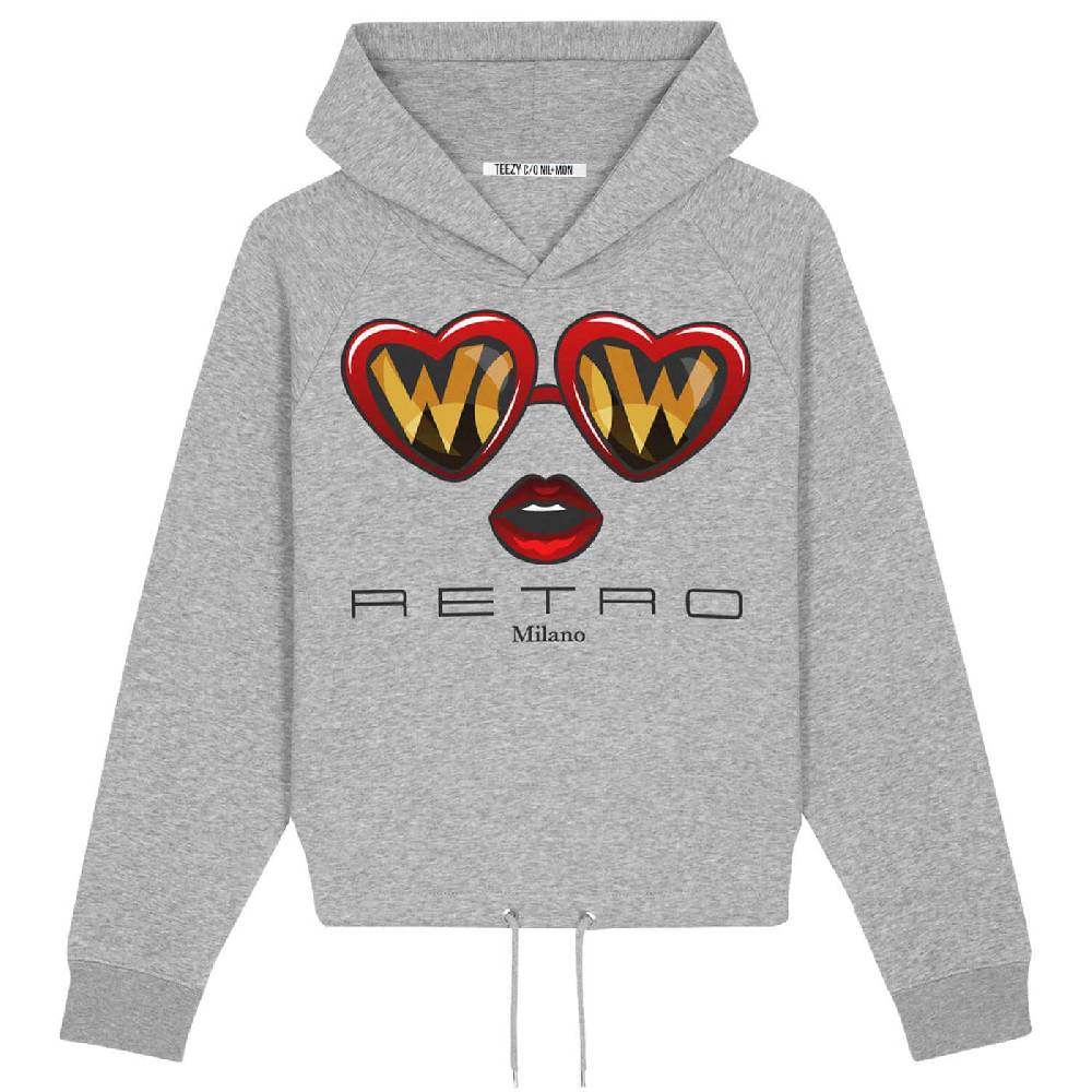 NIL+MON Crop Hoodie "TZ Retro"