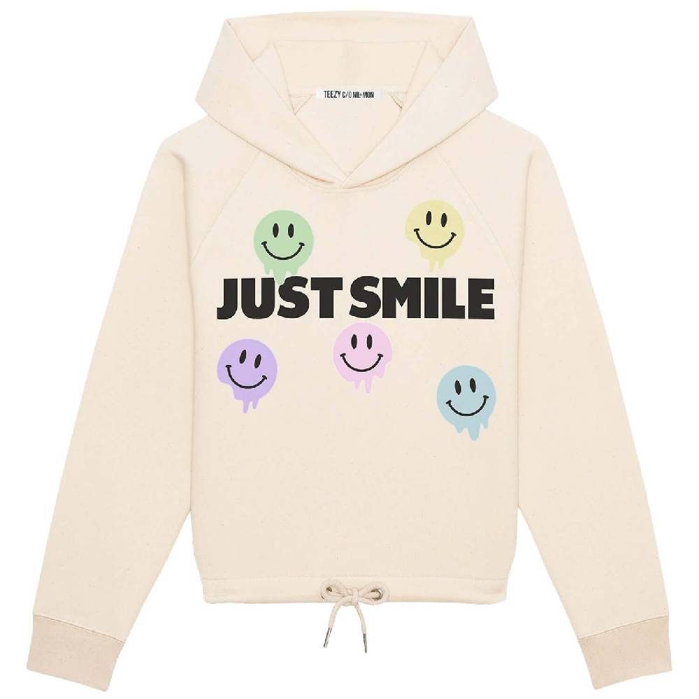 NIL+MON Crop Hoodie "TZ Smile"