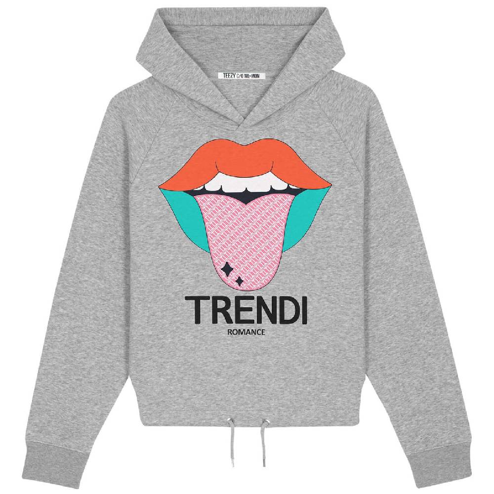 NIL+MON Crop Hoodie "TZ Trendi"
