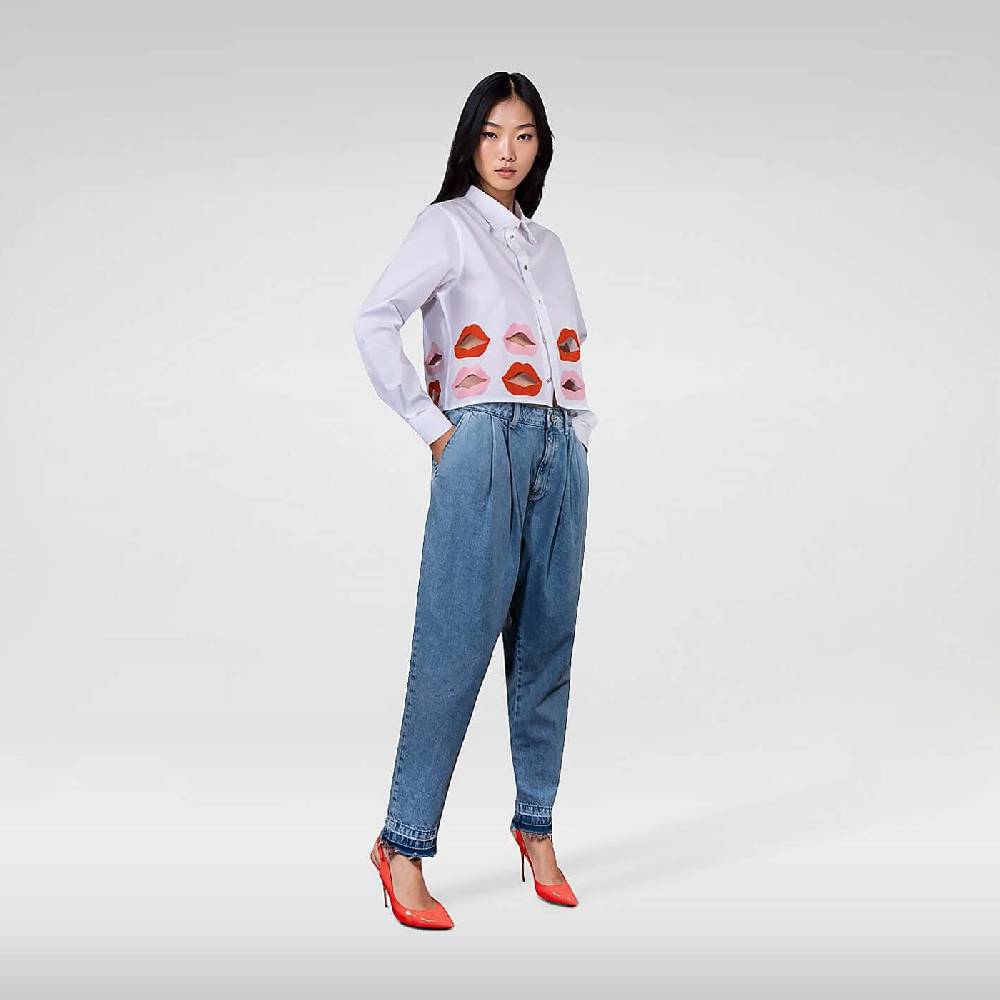 NIL+MON Crop Shirt "Lips"