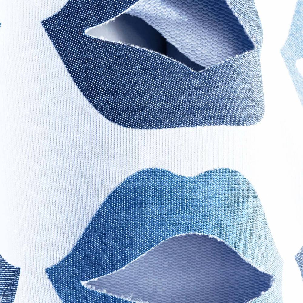 NIL+MON Crop Sweatshirt "Denim Lips"