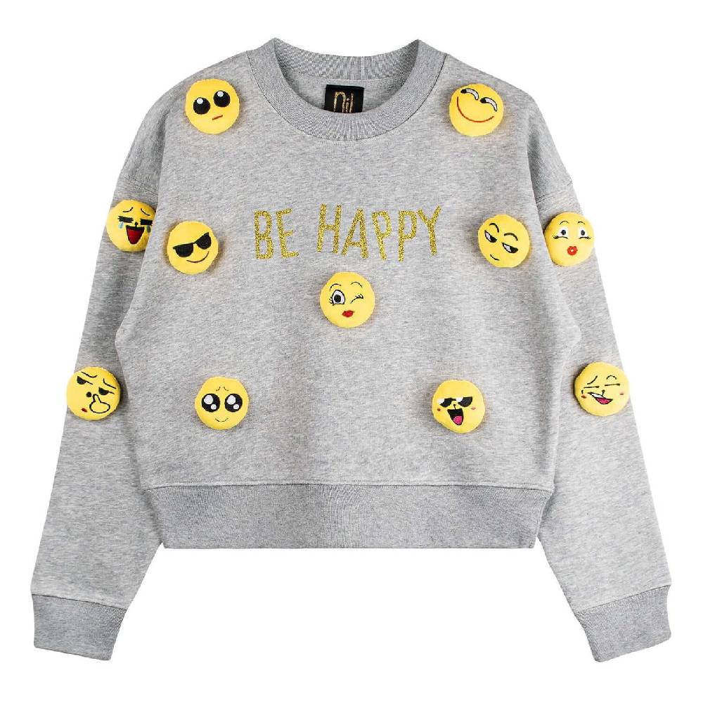 NIL+MON Crop Sweatshirt "Winkey"