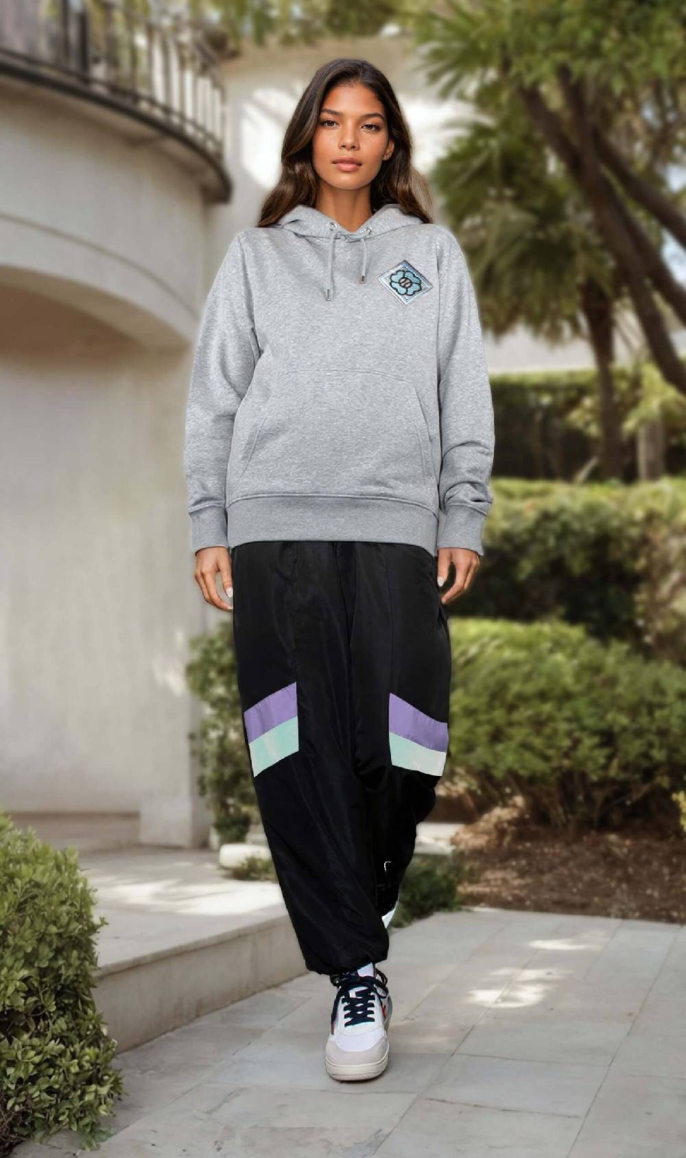 NIL+MON Hoodie "Clover Blue"