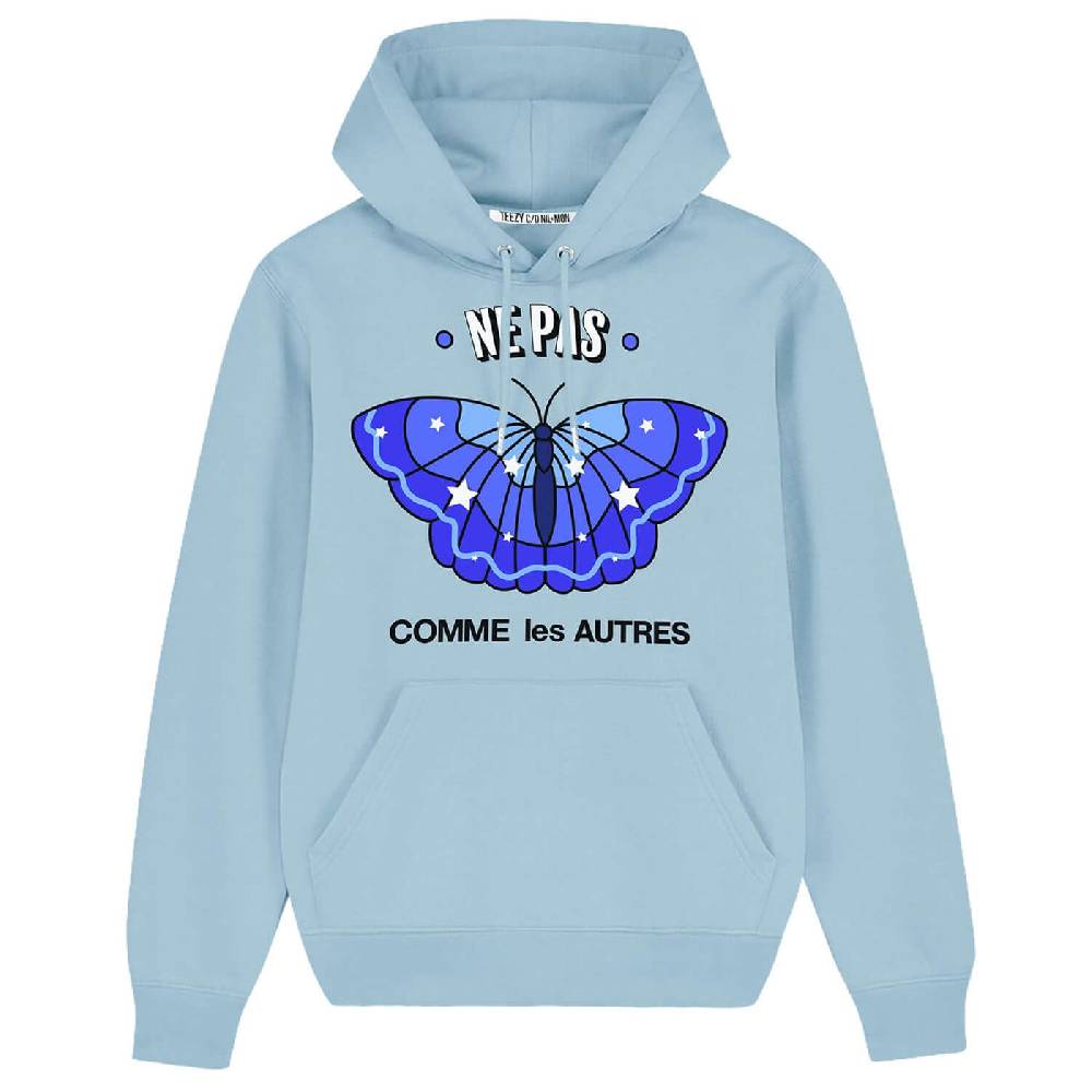 NIL+MON Hoodie "TZ Ne Pas Blue"