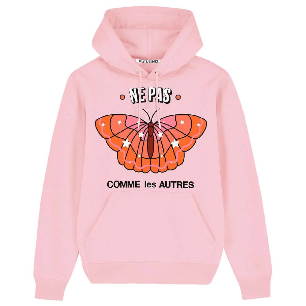 NIL+MON Hoodie "TZ Ne Pas Red"