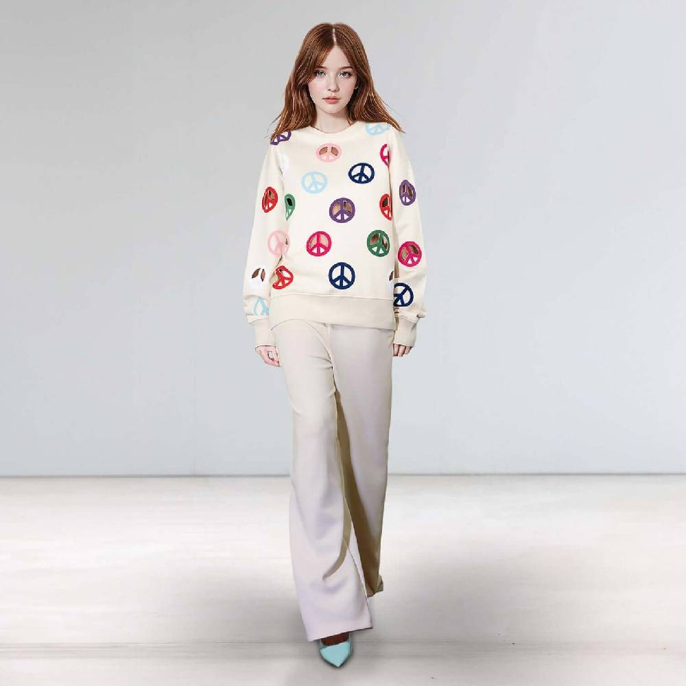 NIL+MON Oversize Sweat "Peace"