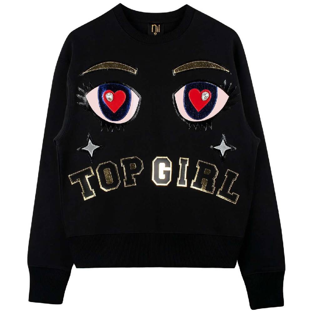NIL+MON Oversize Sweat "Top GRL"