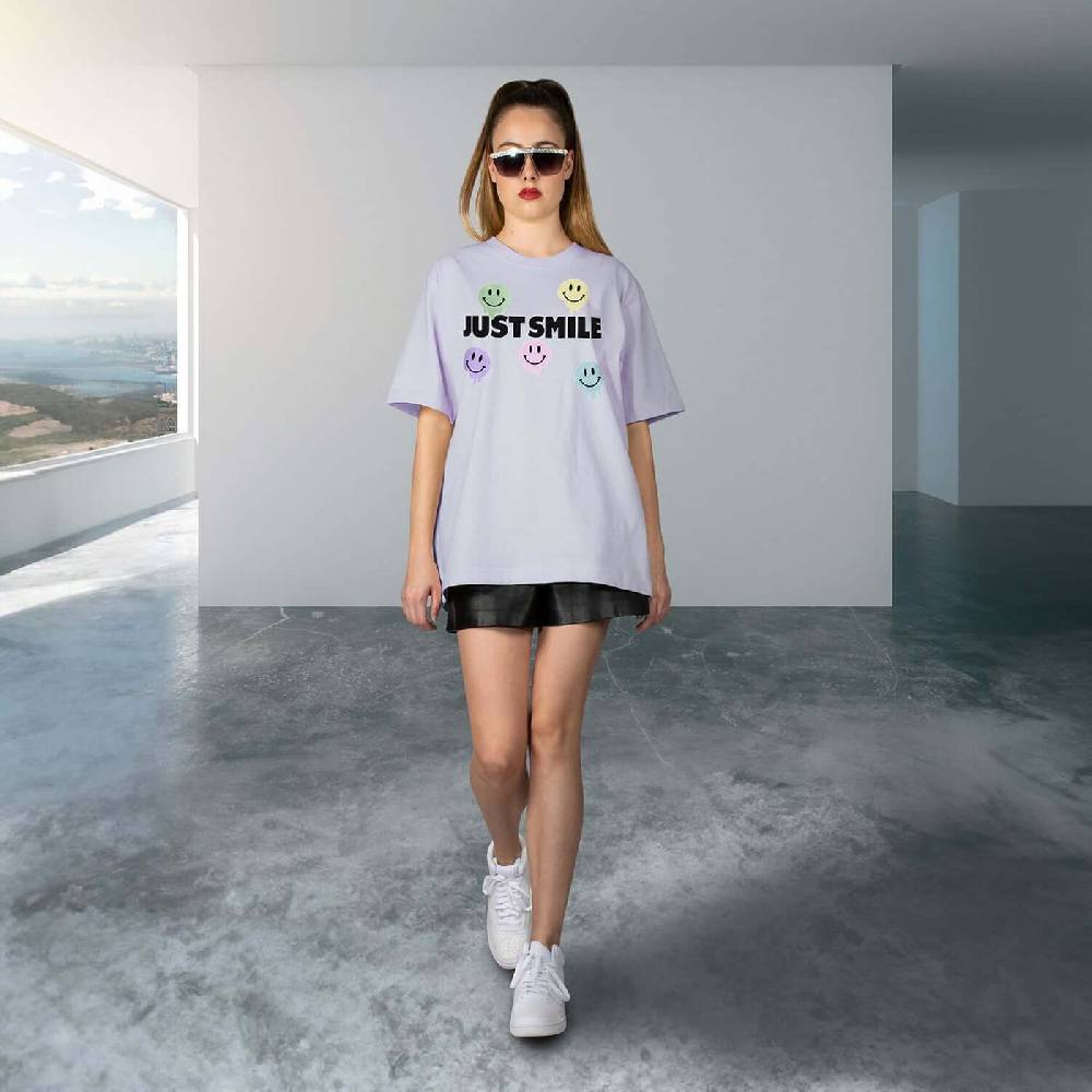 NIL+MON Oversize Tee "TZ Smile"