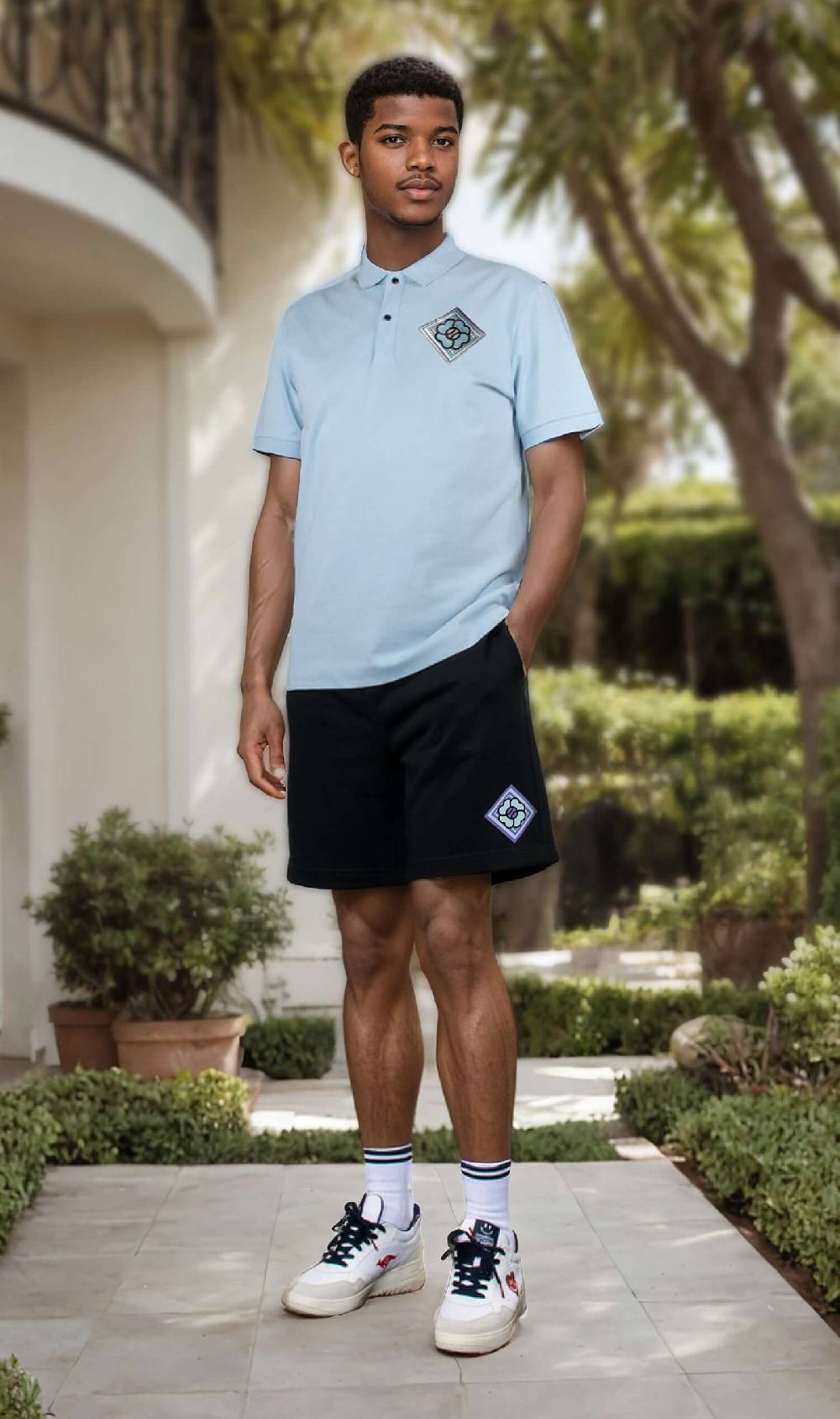 NIL+MON Shorts "Clover Blue"