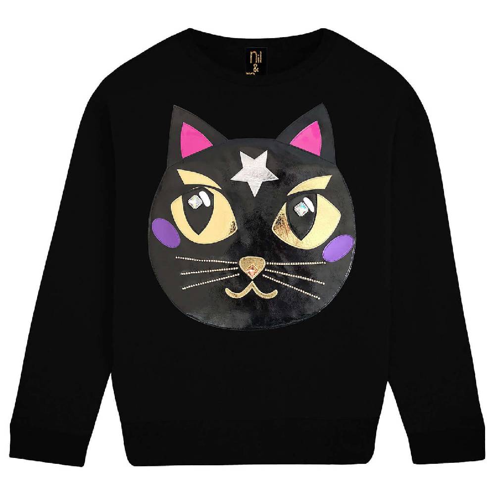 NIL+MON Sweatshirt "Cat Noir"