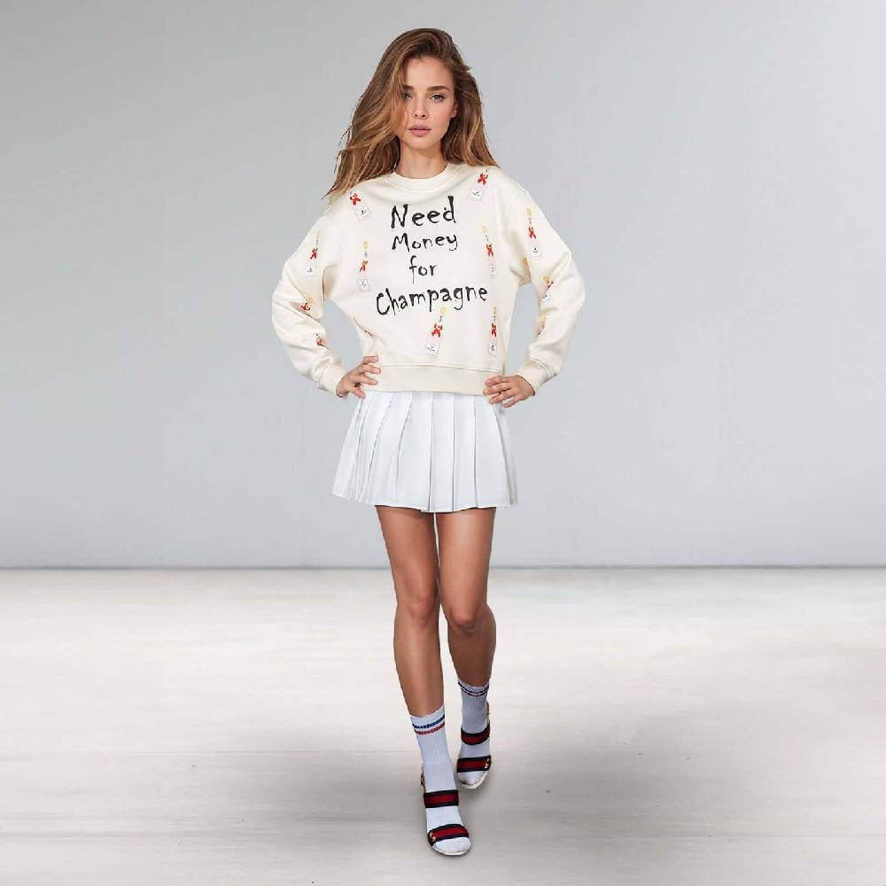 NIL+MON Sweatshirt "Champagne Girl"