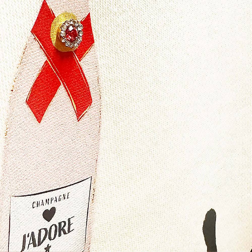 NIL+MON Sweatshirt "Champagne Girl"