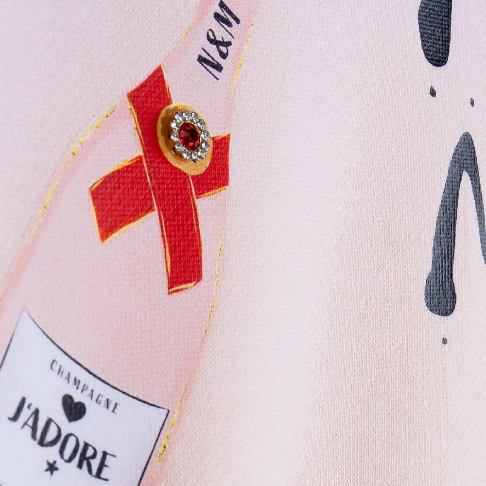 NIL+MON Sweatshirt "Champagne Girl"