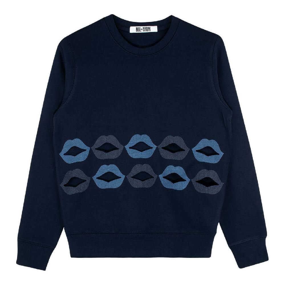 NIL+MON Sweatshirt "Denim Lips"