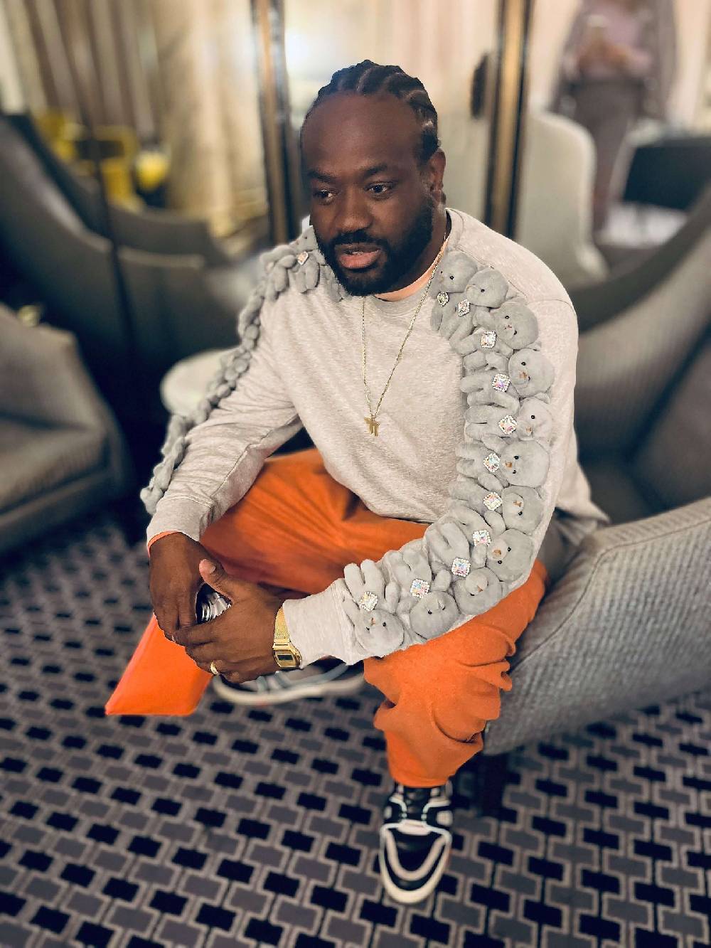 NIL+MON Sweatshirt "Diamond Bear"