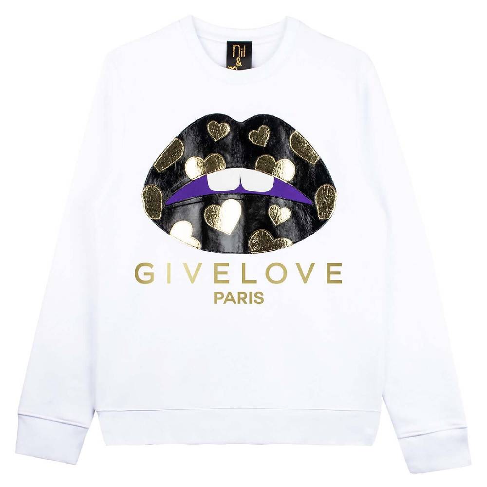 NIL+MON Sweatshirt "Givelove Black"