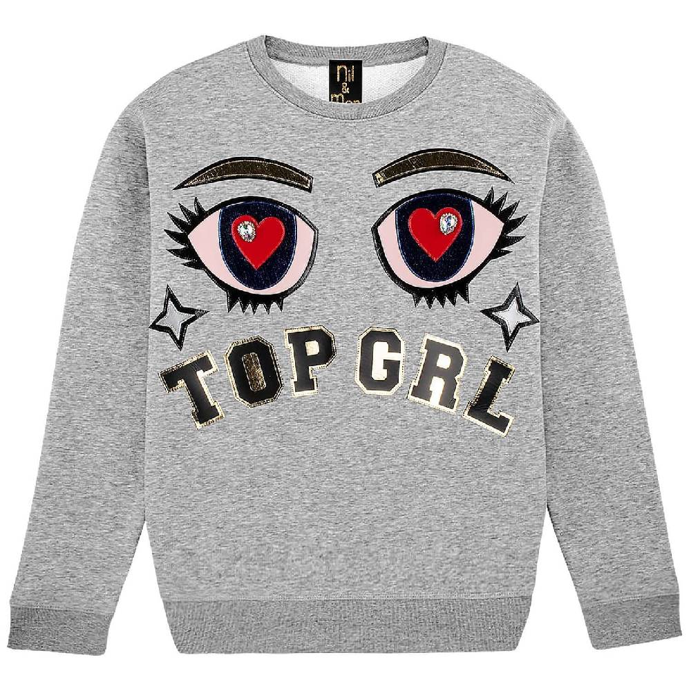 NIL+MON Sweatshirt "Top GRL"