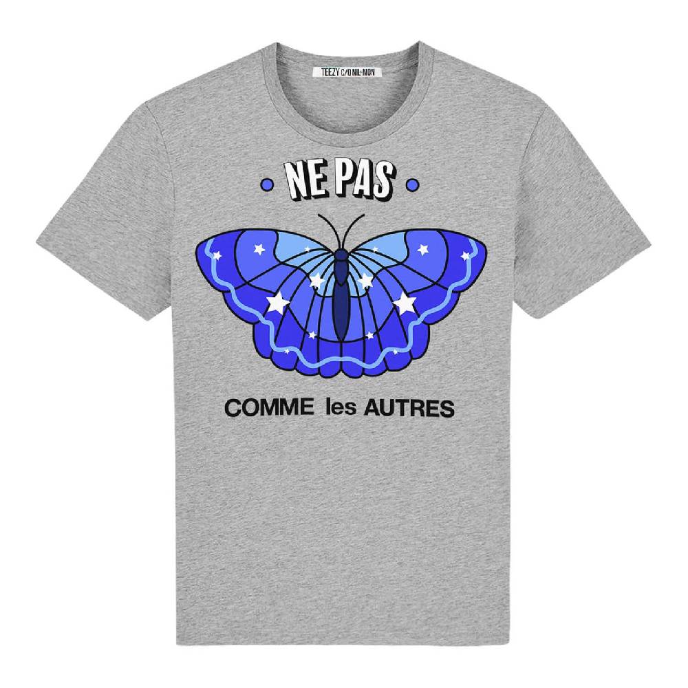 NIL+MON T-Shirt "TZ Ne Pas Blue"