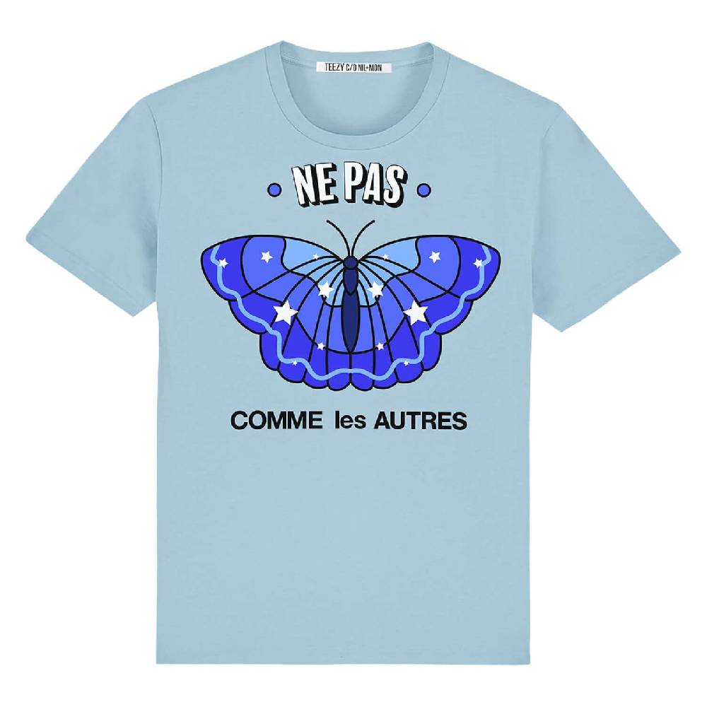 NIL+MON T-Shirt "TZ Ne Pas Blue"