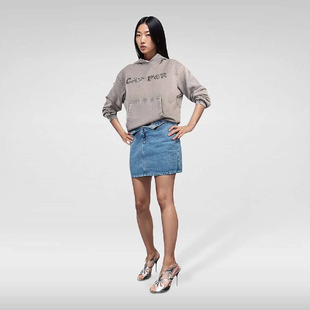 NIL+MON Washed Hoodie "Cat PWR"