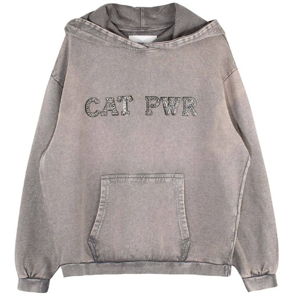 NIL+MON Washed Hoodie "Cat PWR"