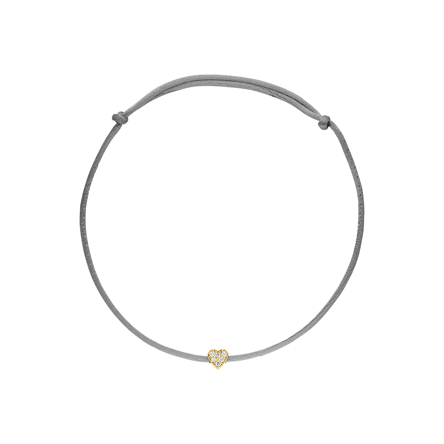 Nina Kastens Diamond Heart Bracelet Grey