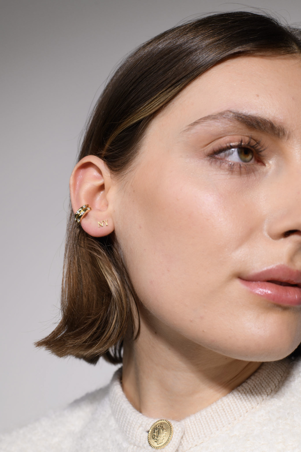 Nina Kastens Diamond Line Ear Cuff