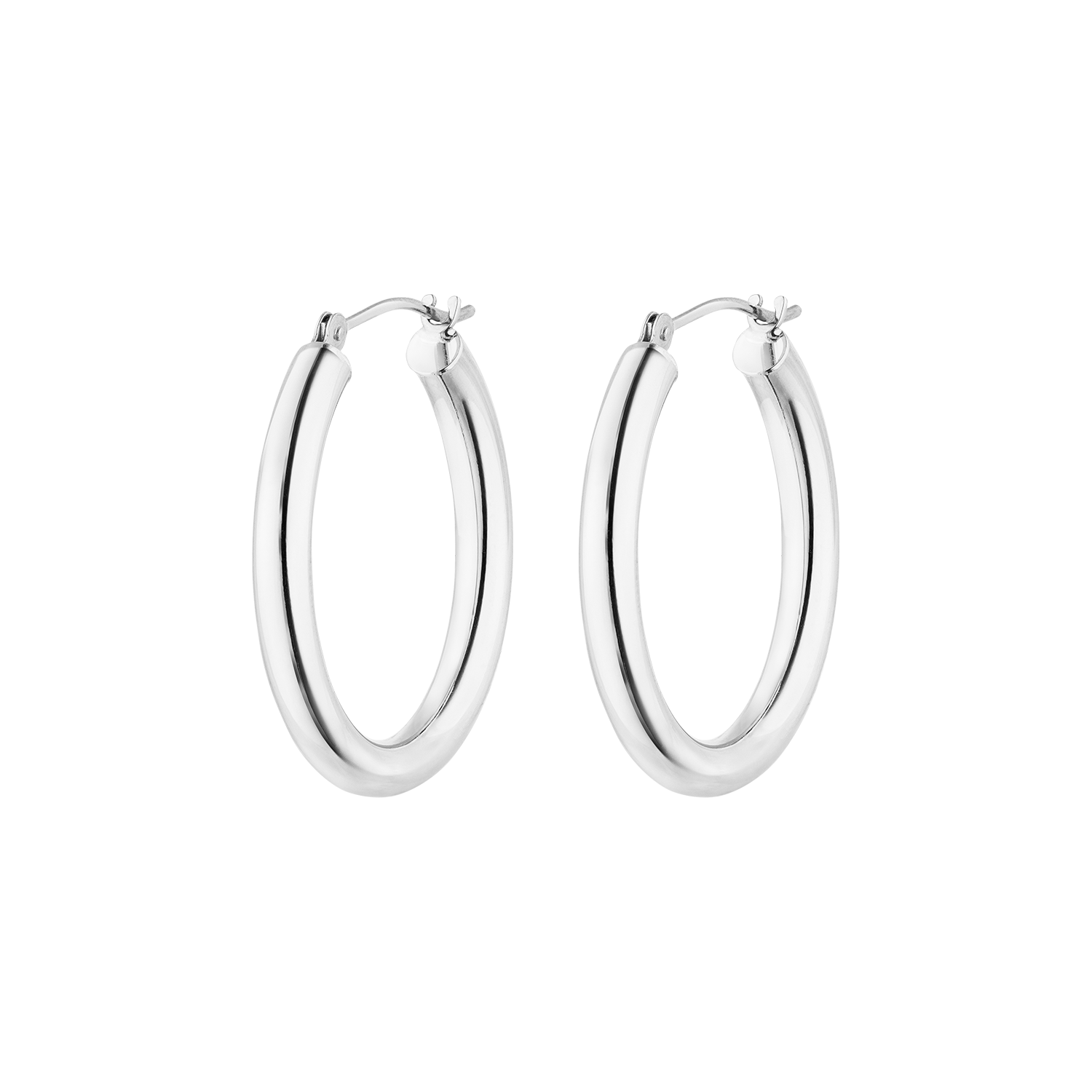 Nina Kastens Essential White Gold Hoops