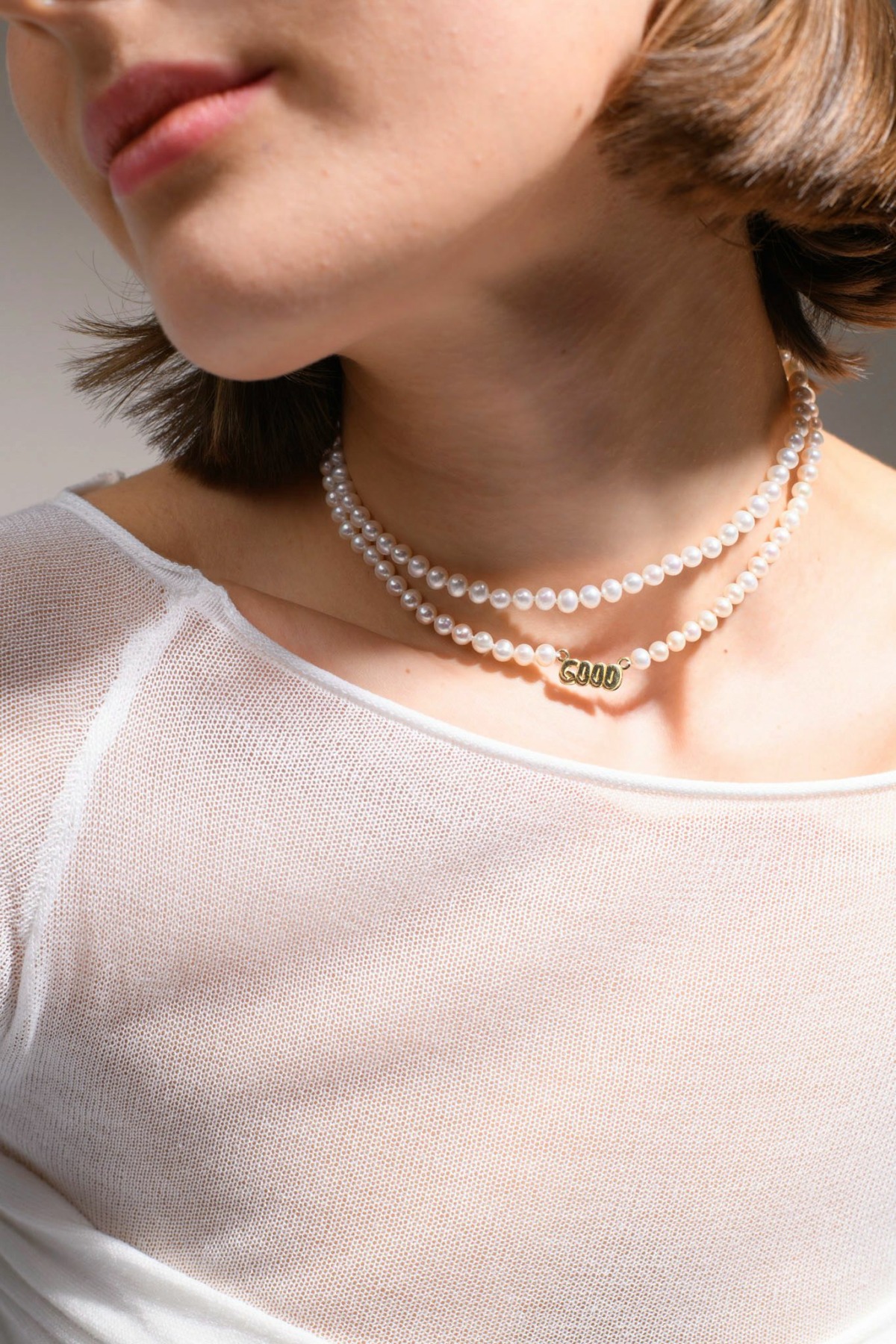 Nina Kastens GOOD Graffiti Pearl Choker