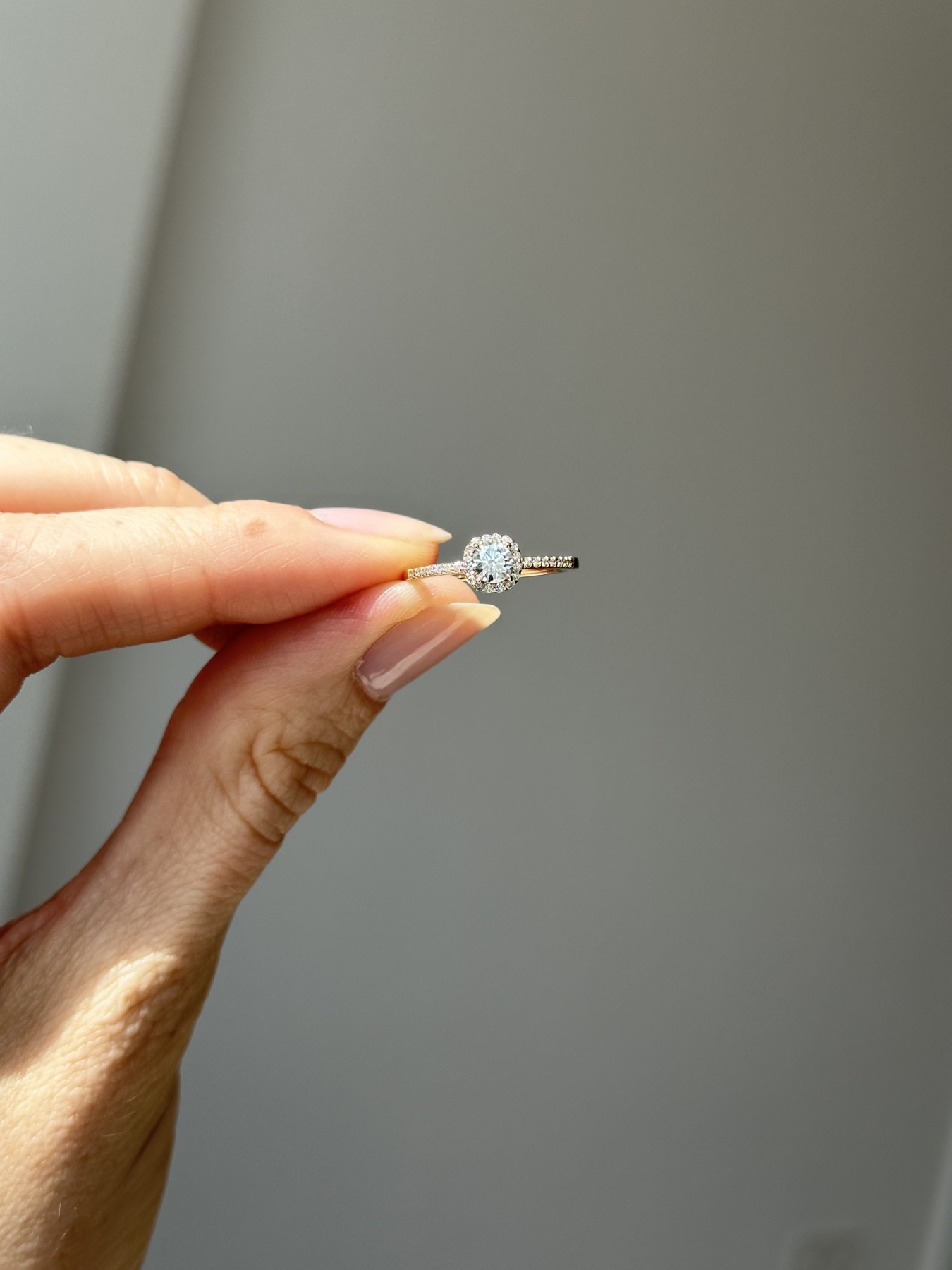 Nina Kastens Halo Diamond Ring