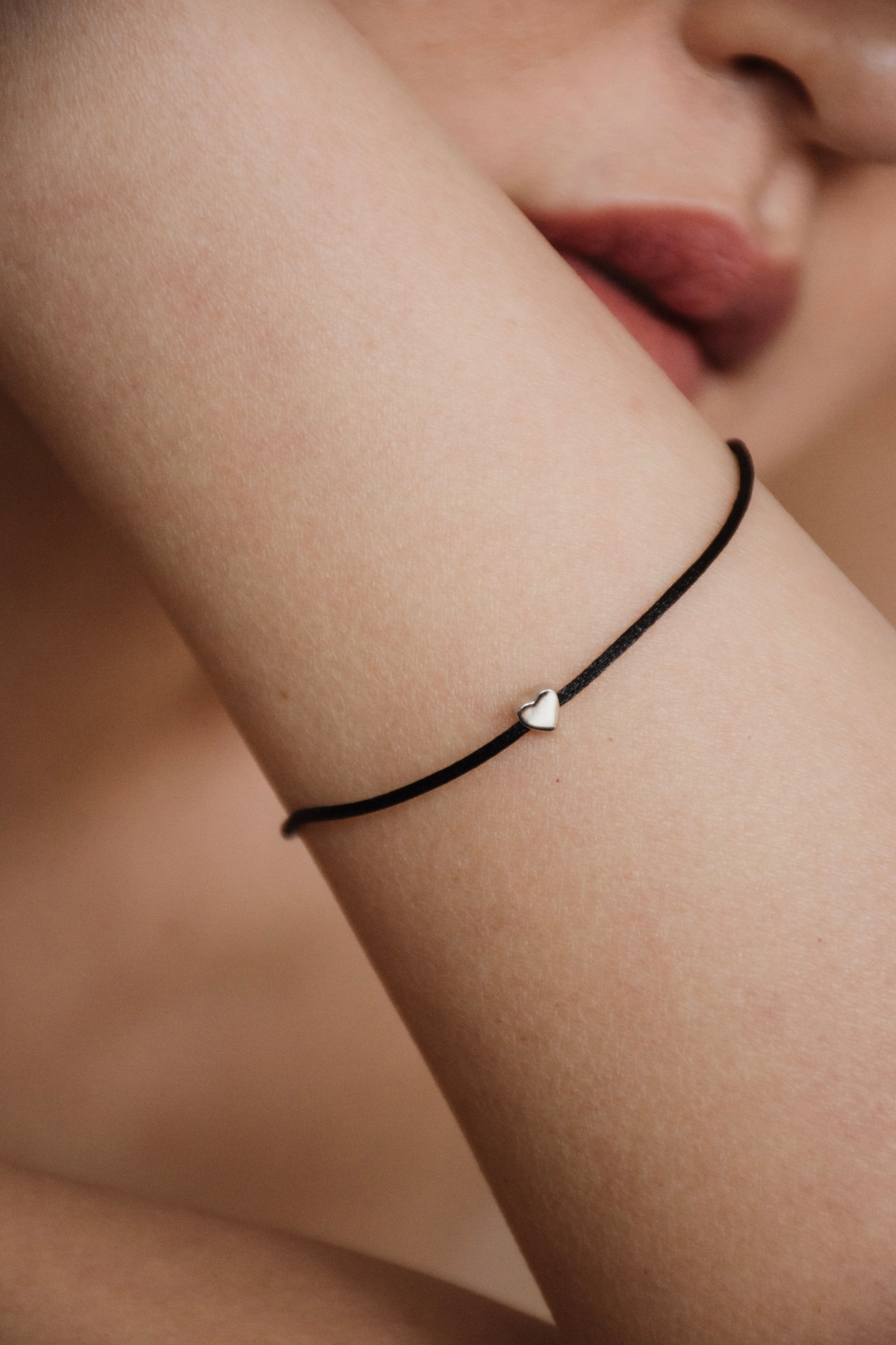 Nina Kastens Heart Bracelet Black WG