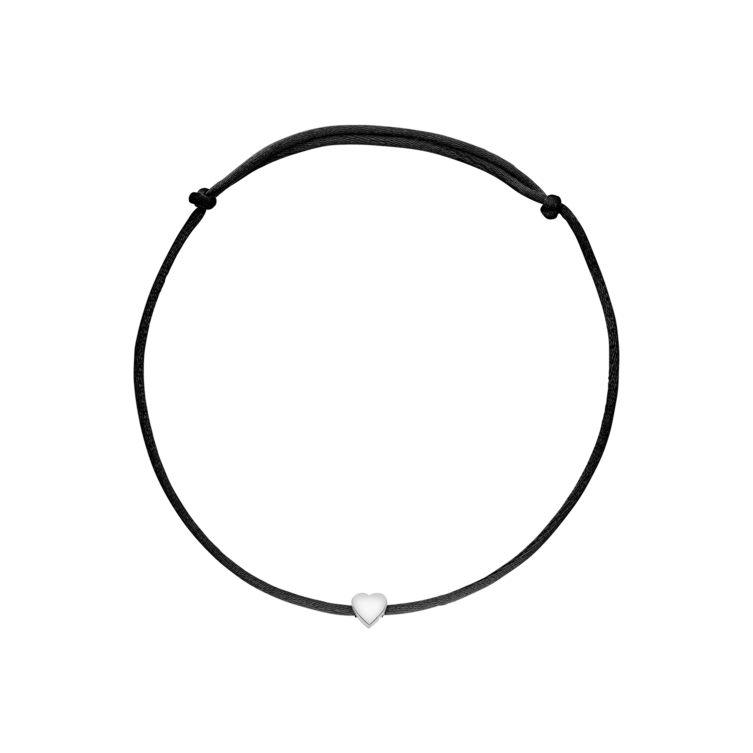 Nina Kastens Heart Bracelet Black WG
