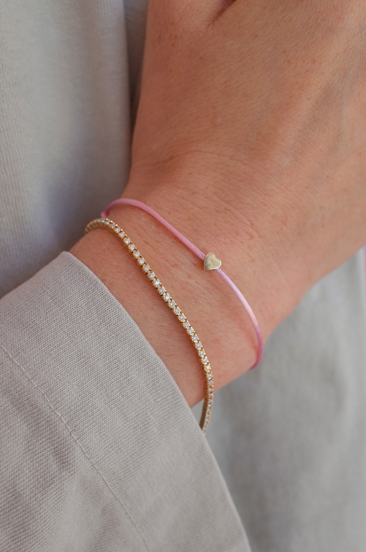 Nina Kastens Heart Bracelet Pink