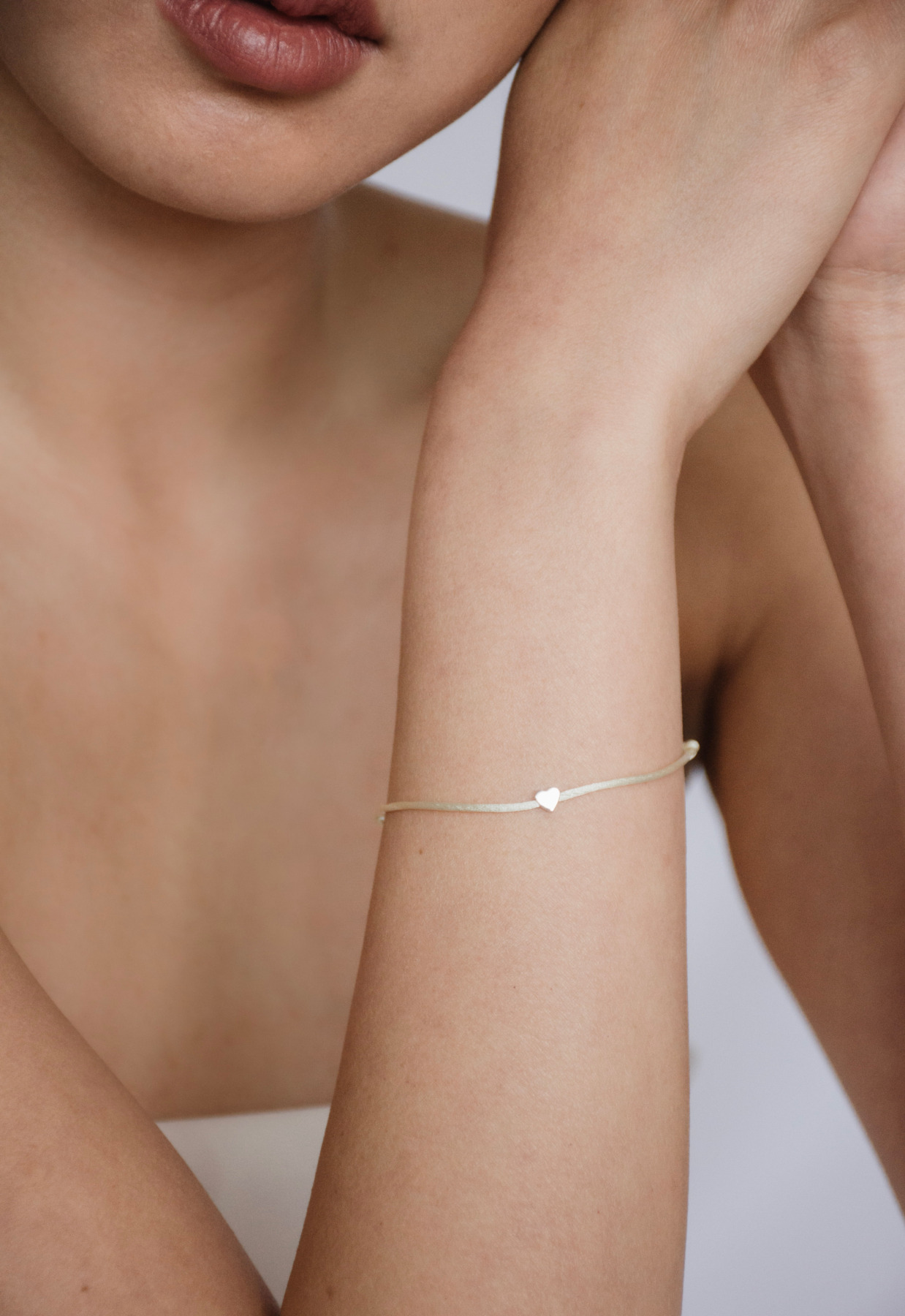 Nina Kastens Heart Bracelet White WG