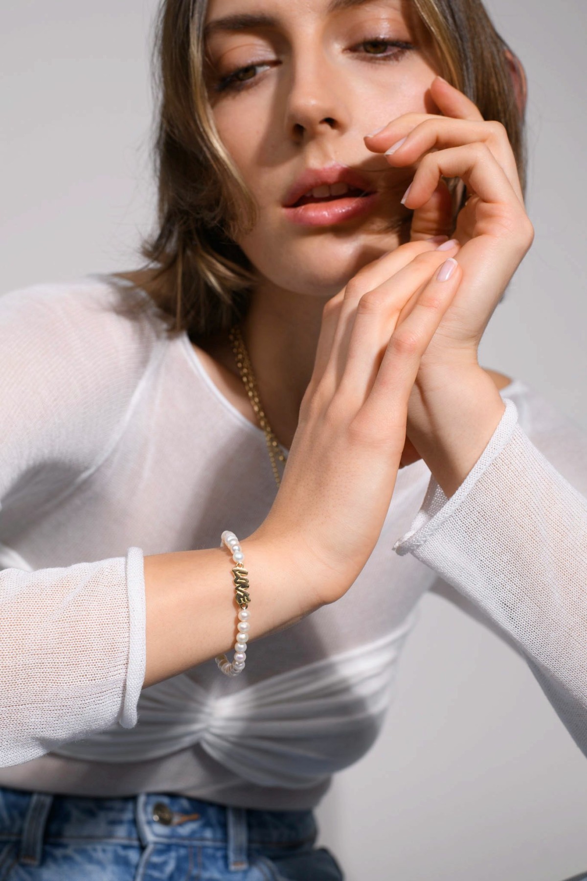 Nina Kastens LOVE Graffiti Pearl Bracelet