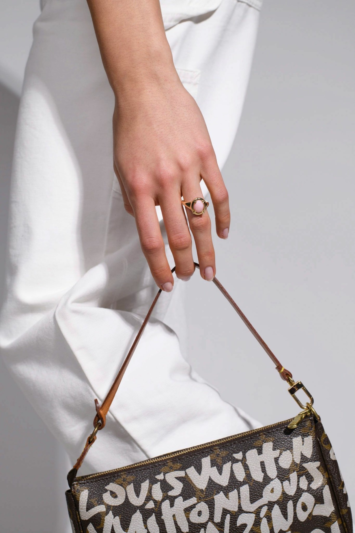 Nina Kastens LOVE Ring Pink Opal