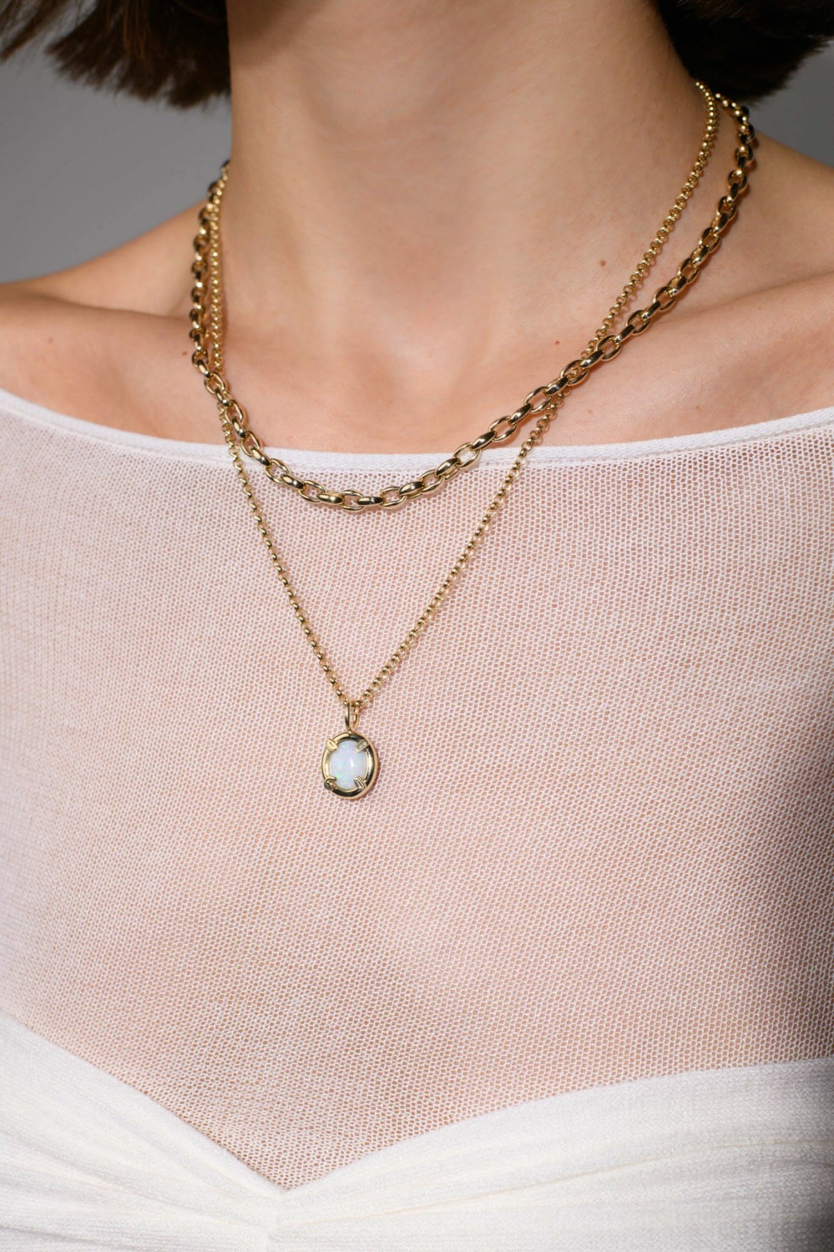 Nina Kastens Oval Chain Necklace