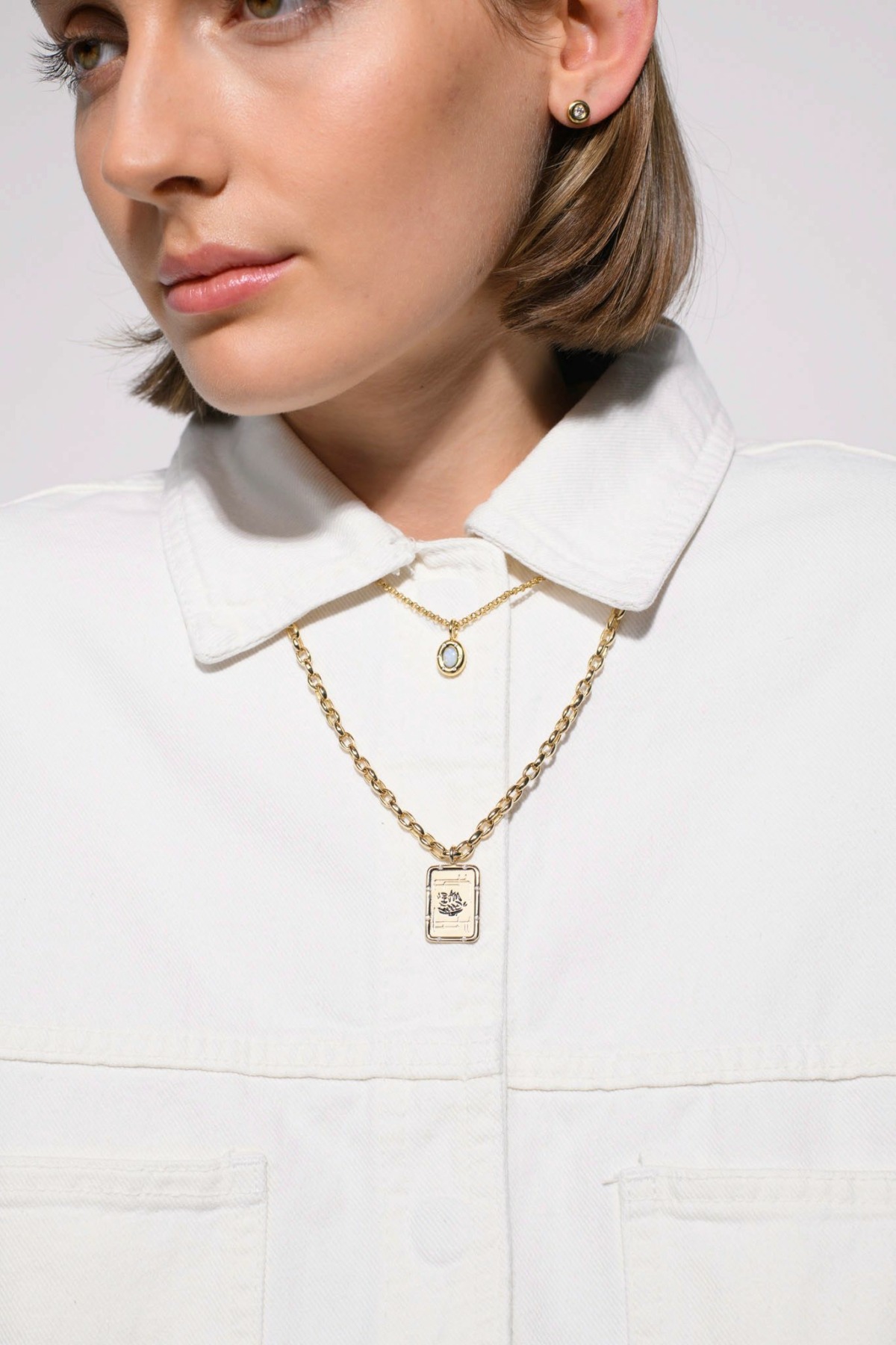 Nina Kastens Oval Chain Necklace