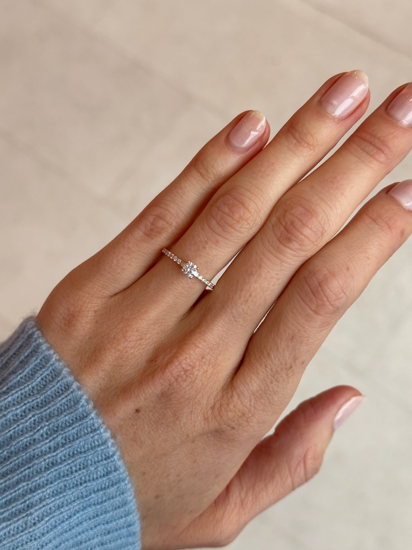 Nina Kastens Pavé Solitaire Ring