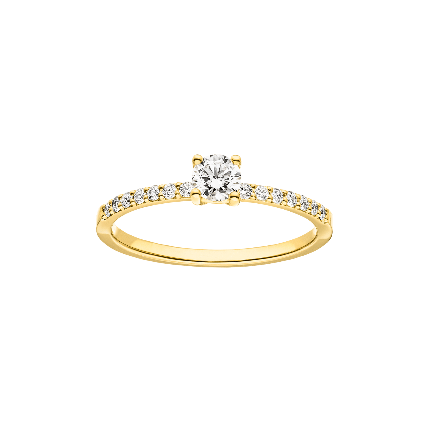 Nina Kastens Pavé Solitaire Ring