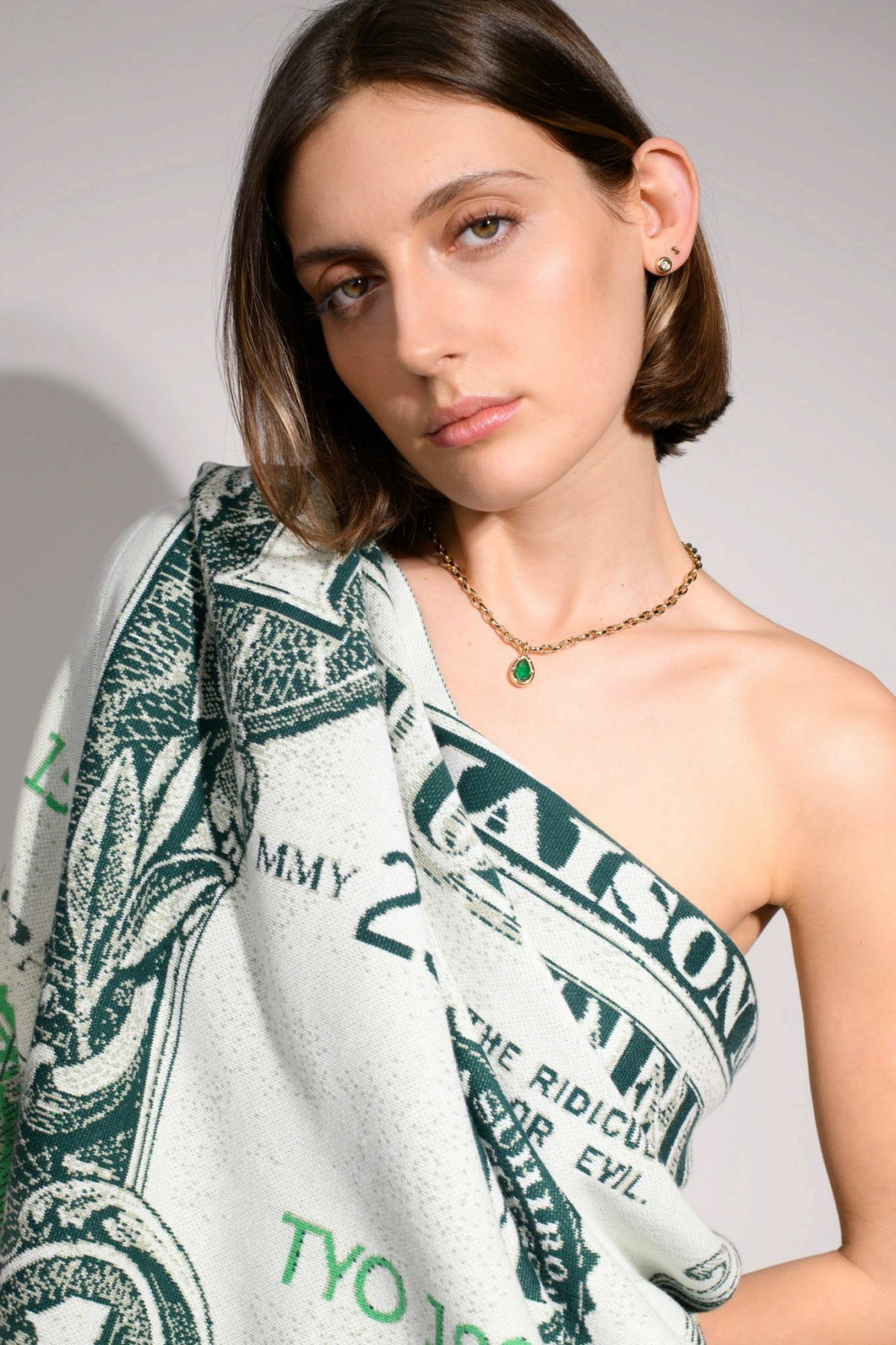 Nina Kastens Subway Pendant Emerald Big Pear